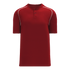 Athletic Knit Two Button Performance Baseball Jersey with Piping (BA1344)